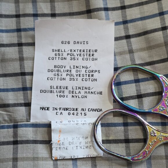 VTG London Fog Long Trench Coat 40R Men Navy Detach Lining Retro Grunge NO BELT - Picture 12 of 16